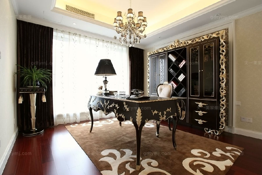 奢华新古典星欧注册书房