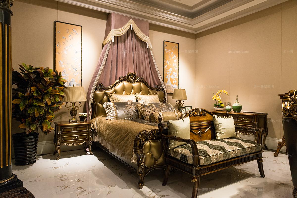 顶级奢华美式大床图片