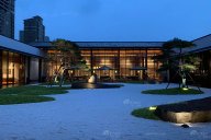 江西九江现代新中式风格售楼处星欧注册项目工程星欧注册完工实拍美图！