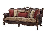 古典进口橡木纯手工雕花 打造高端欧式真皮沙发！