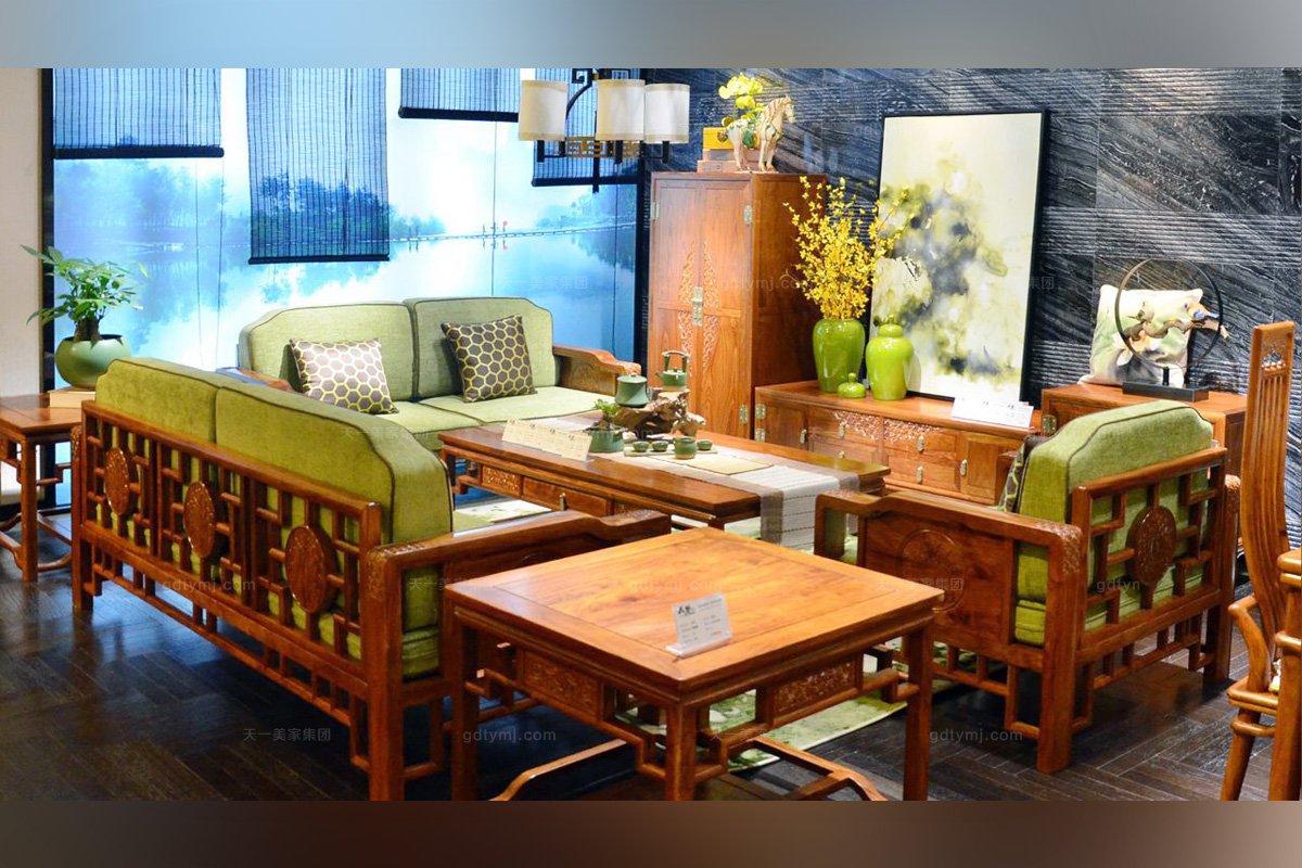 新中式花梨木客厅沙发